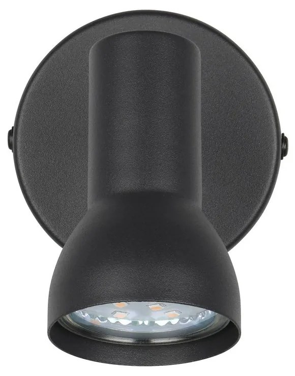 Fekete spotlámpa ø 8 cm Cantar – Trio