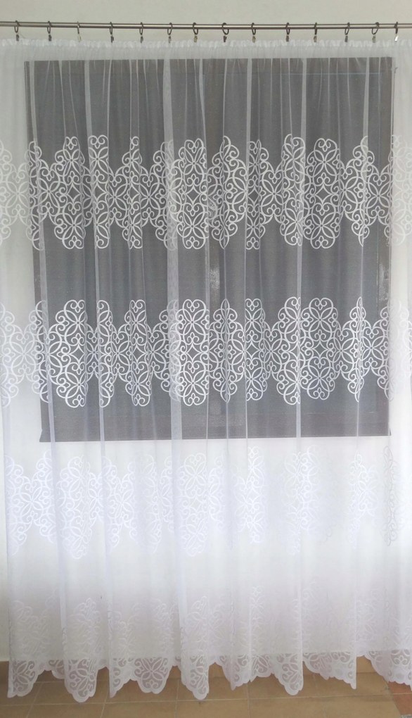 Mg Függöny 4450 Fehér 300x250 kész szalaggal