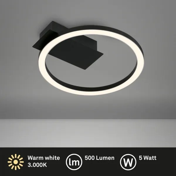 Briloner 3778-015 - LED mennyezeti lámpatest FRAME LED/5W/230V átm. 20 cm fekete
