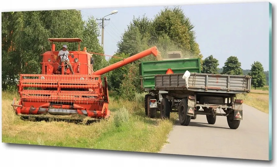 Fotótapéta üvegfalra Kormány a jachton 125x50