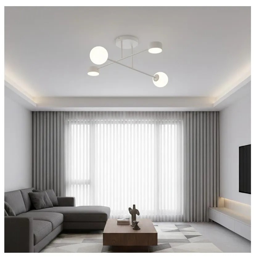 Felületre szerelhető csillár HOLON 2xG9/8W/230V + 2xGX53/12W fehér