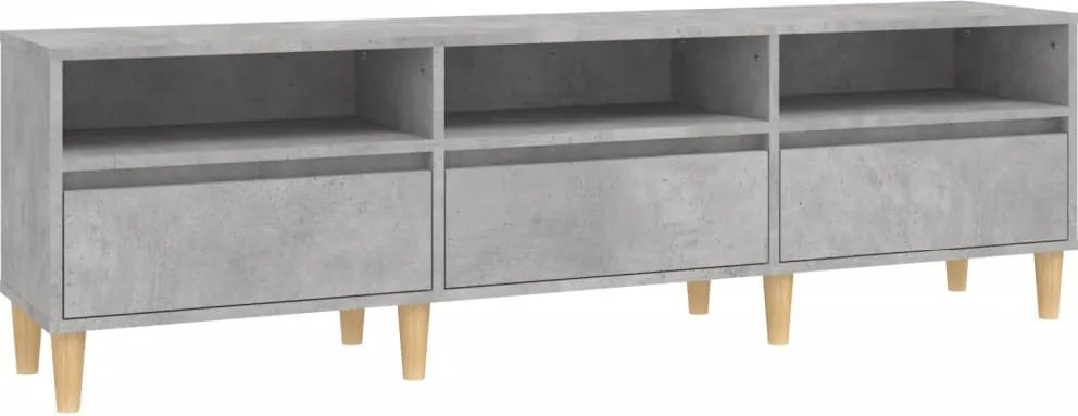 vidaXL betonszürke szerelt fa TV-szekrény 150x30x44,5 cm