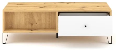 Dohányzóasztal SULA artisan tölgy/fehér