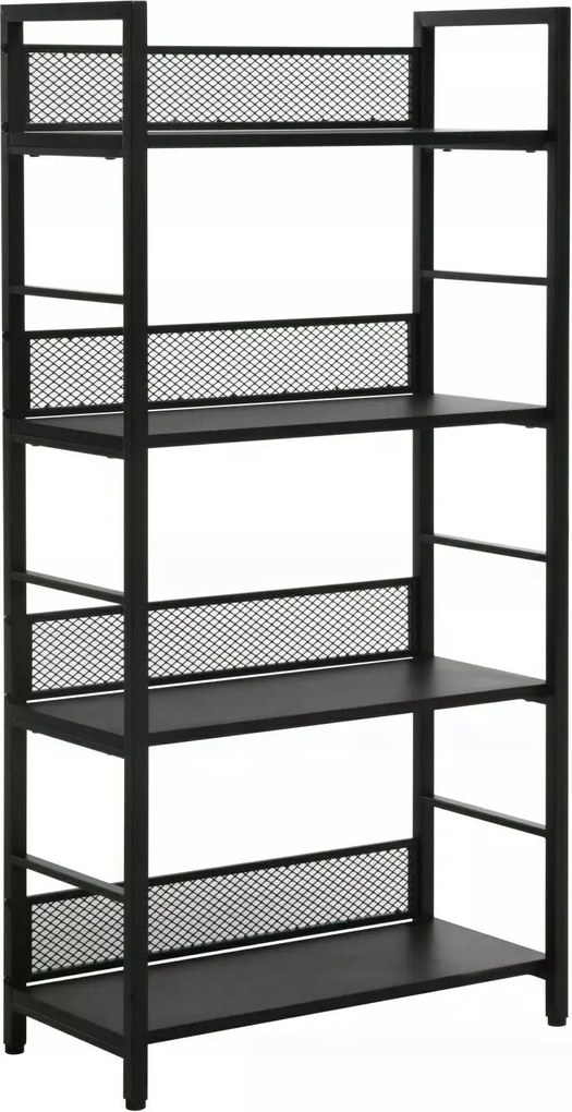 Könyvespolc oszlop szekrény Raw R4 fekete 121cm Sig