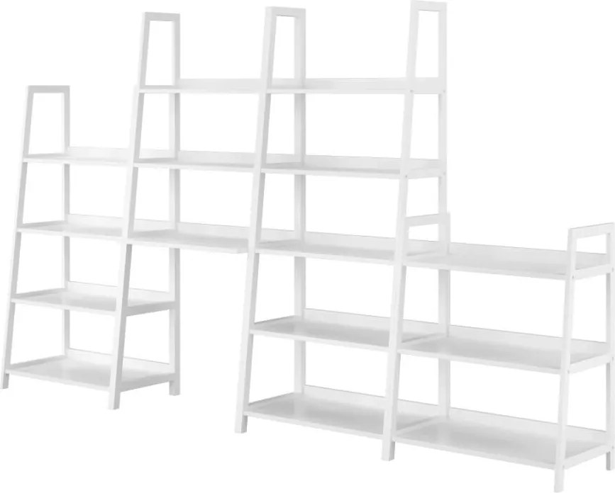 5 polcos állvány, fehér, REON TYP 3