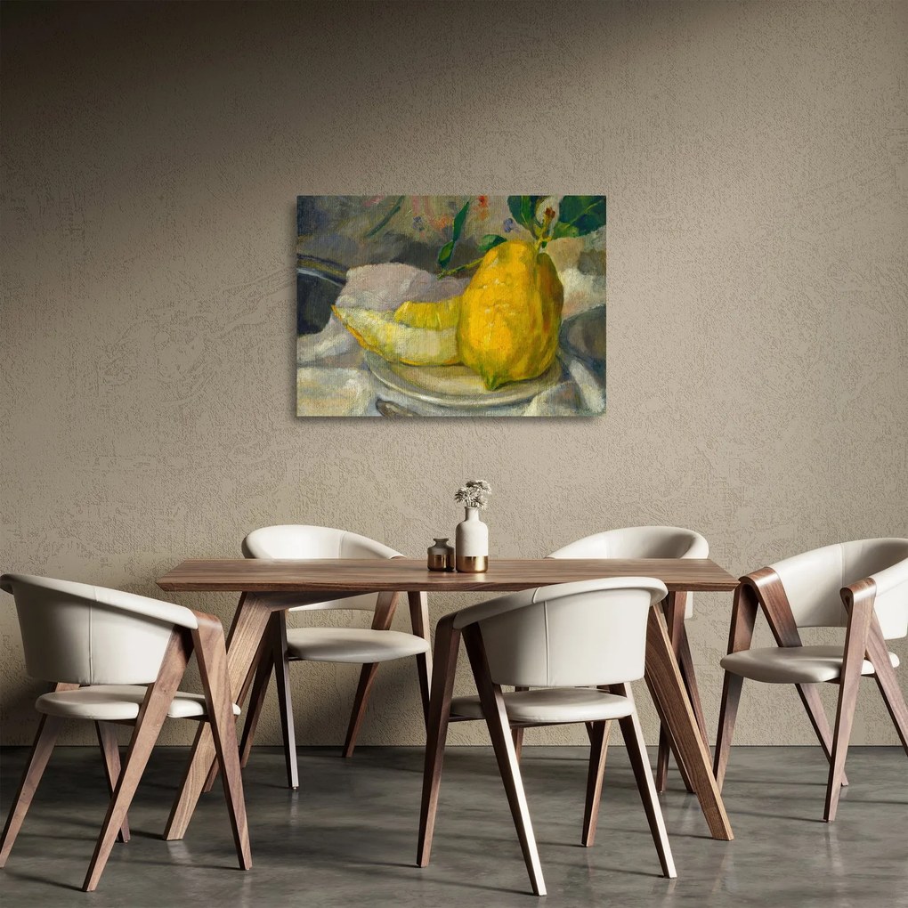 Üveg kép - French 19th Century, Melon and Lemon, reprodukciók (70x50 cm)