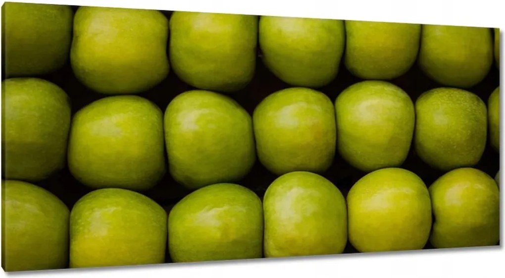 Vászonkép 115x55 Zöld alma Alma