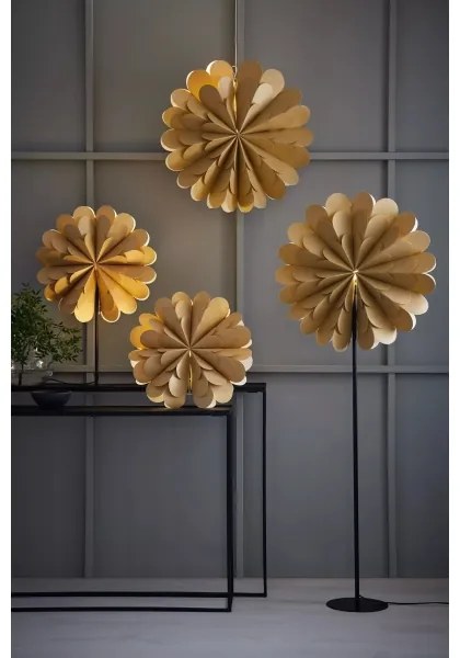 Markslöjd 705950 - Karácsonyi dekoráció MARAVILLA 1xE14/25W/230V 68 cm arany/fekete