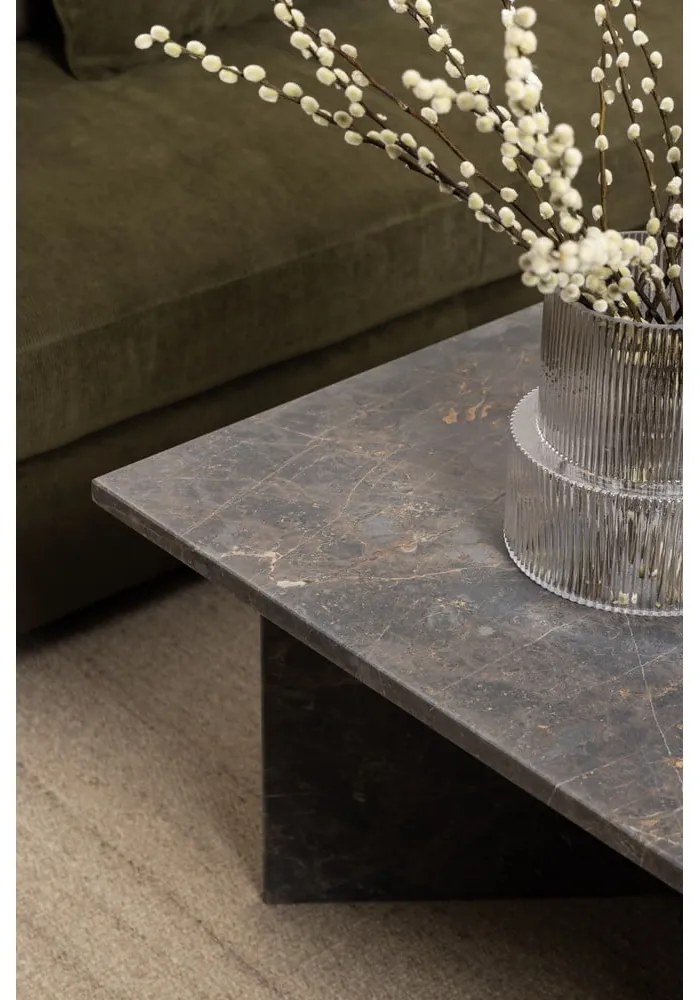 Fekete márvány dohányzóasztal 70x140 cm Vega – Actona