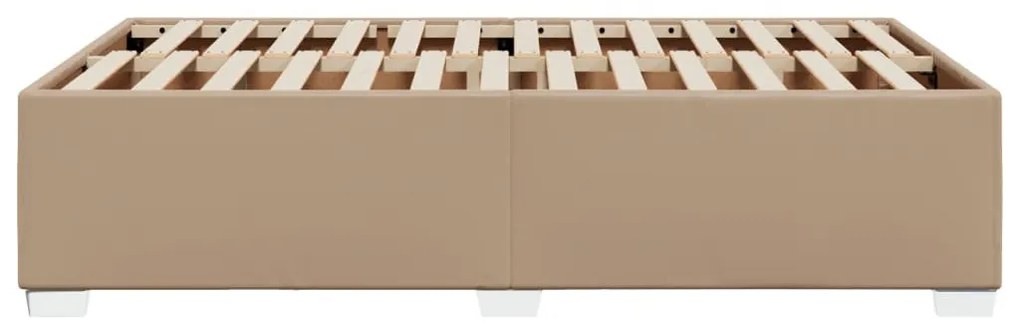 cappuccino színű műbőr ágykeret 120 x 200 cm