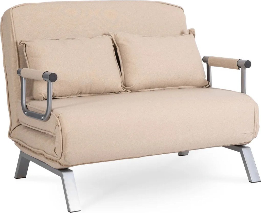 Kétszemélyes dönthető fotel bézs színben BART 2