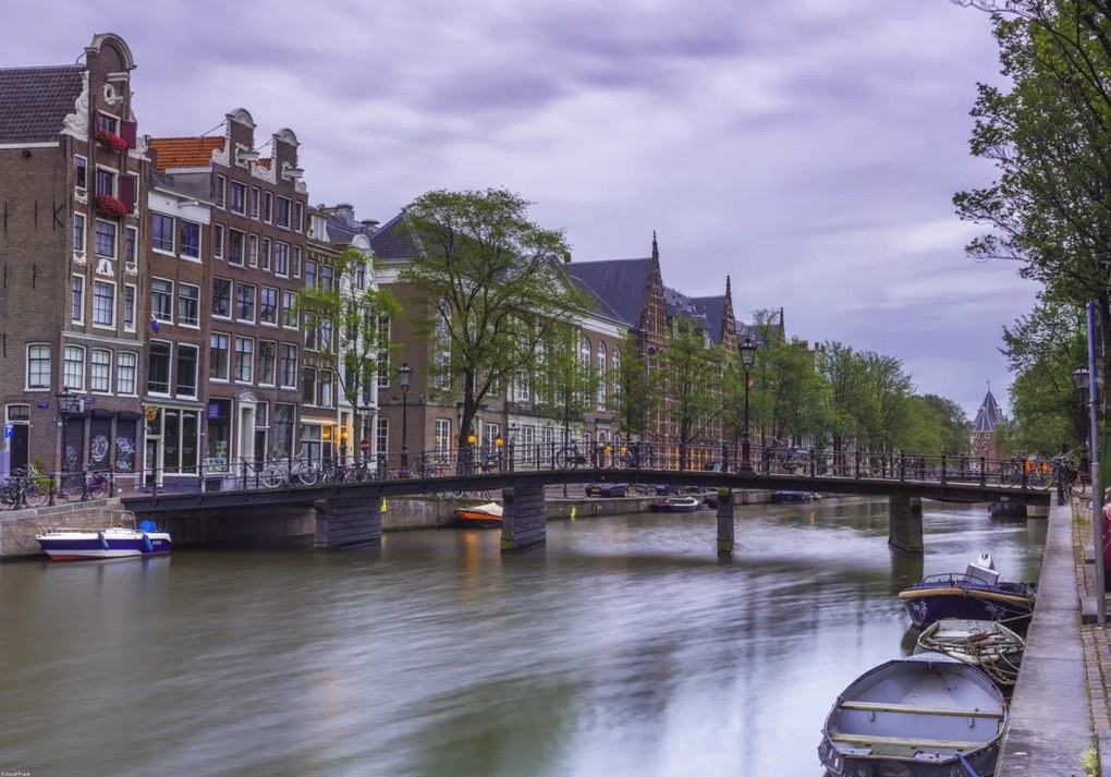 Poszter 66,5x46,5cm Csatorna Amszterdam városon keresztül 4, Assaf Frank