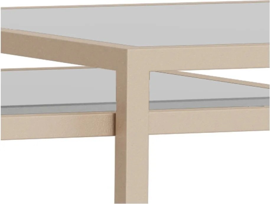 Szürke acél dohányzóasztal szett 2 db-os 50x90 cm Seaford – Actona