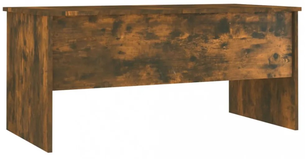 füstös tölgy színű szerelt fa dohányzóasztal 102x50,5x46,5 cm
