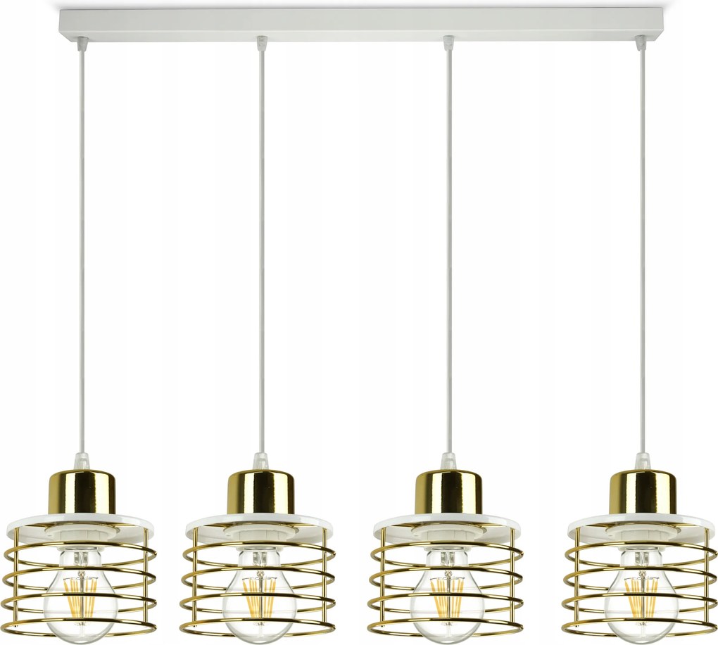 Függő lámpa Csillár Glamour Arany Króm Réz