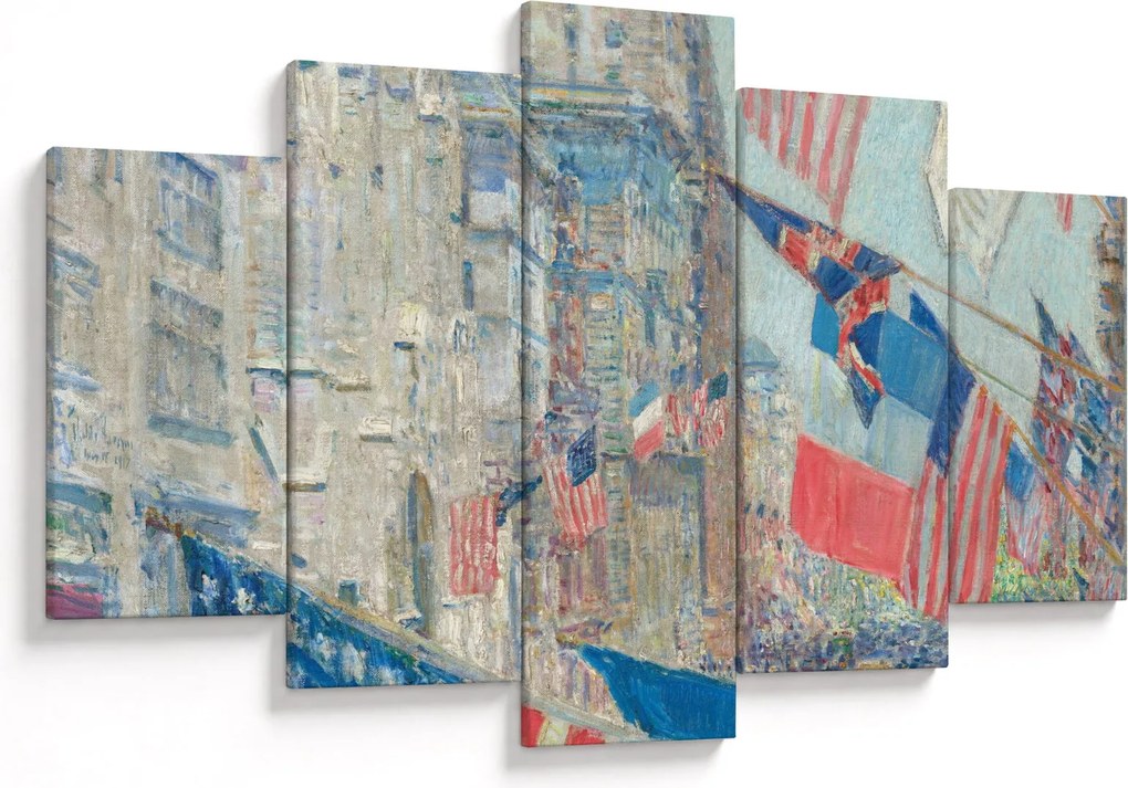 Kép - Childe Hassam, Allies day, reprodukciók (150x105 cm)