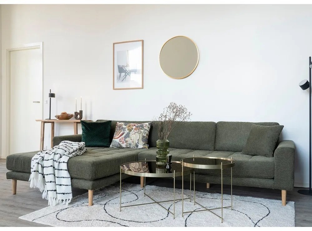 Kerek aranyszínű dohányzóasztal ø 48 cm Venezia - House Nordic