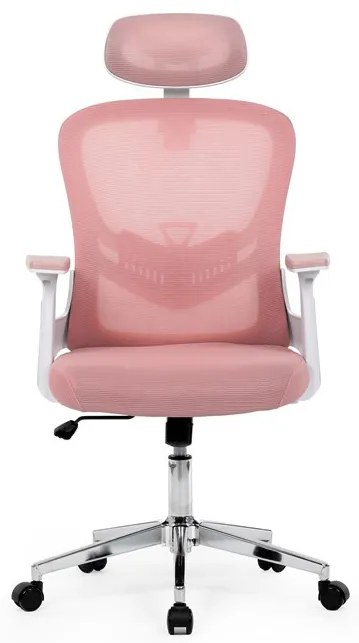 Irodai forgószék hintamechanikával, rózsaszín kárpittal. KA-K2031 PINK