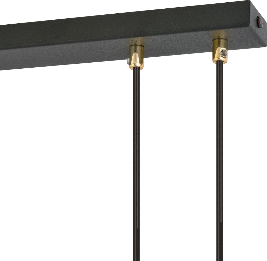 Emibig modern függeszték glam fekete átlátszó emi1113/3