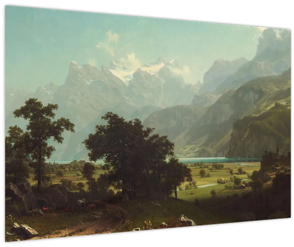 Kép - Albert Bierstadt, Lake Lucerne, reprodukciók (90x60 cm)