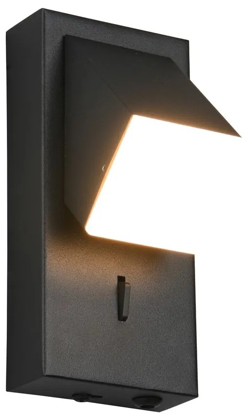 Matt fekete LED fali lámpa Raglan – Trio