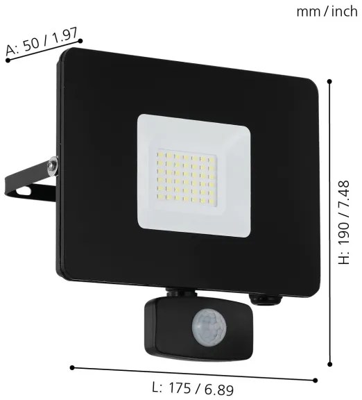 Eglo 97462 - LED Reflektor érzékelős FAEDO 3 LED/30W/230V