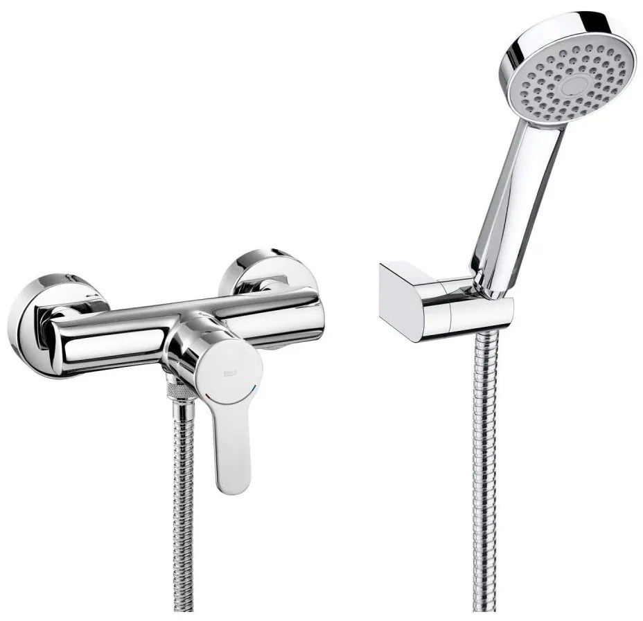 Roca A5A2009C02 - L20 csaptelepes zuhanyszett, fényes króm