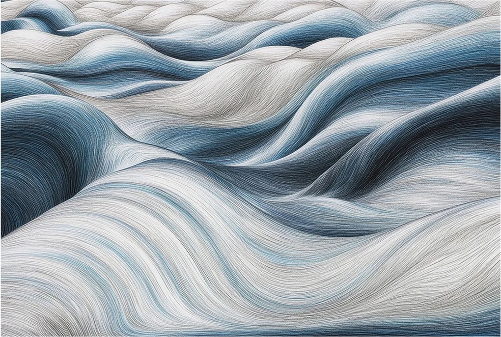 Dekoratív Fotótapéta Hálószobába Puha hullámok 104x70 Ragasztó