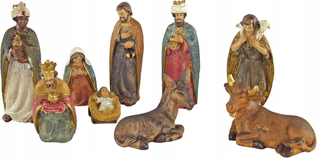 Karácsonyi Betlehem Figurák 9 részes 9cm magas
