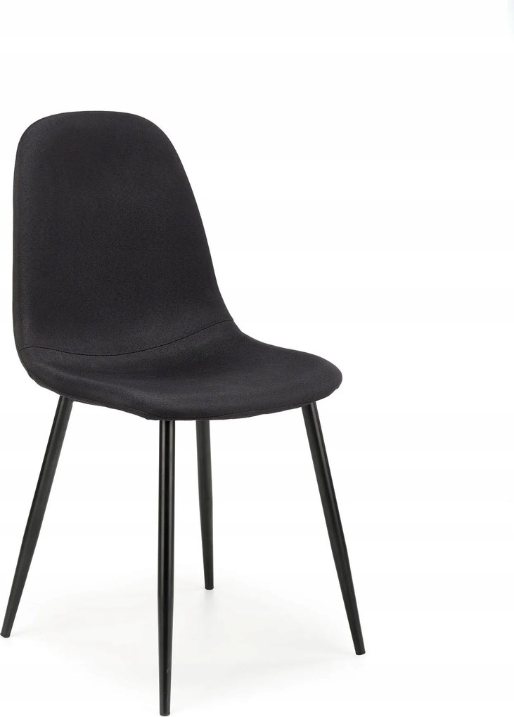 K-449 klasszikus fekete szék Halmar fekete lábakkal és ülőfelülettel