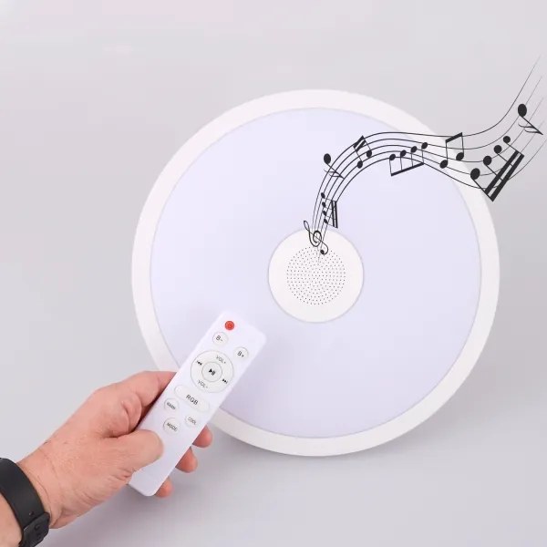 Globo - LED RGB Fürdőszobai lámpa hangszóróval RAFFY LED/18W/230V IP44 + távirányító