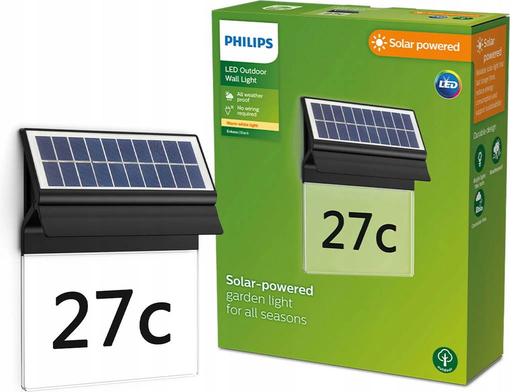 Kerti fali lámpa Kültéri Led 0.2W 17lm Philips