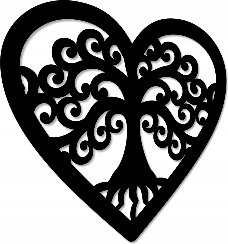 3D Fali Panel Konyha Áttört Kép 40cm Moha Kép Szív Kép