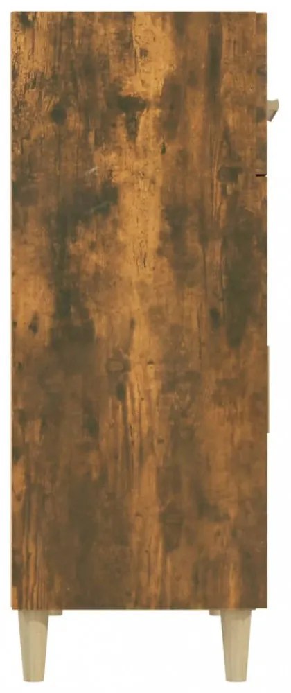 füstös tölgy színű szerelt fa tálalószekrény 69,5x34x89 cm