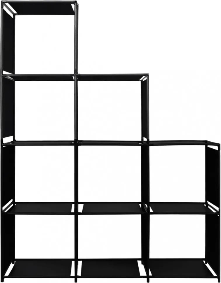 szövet lépcsős díszpolc 130 x 45 x 170 cm