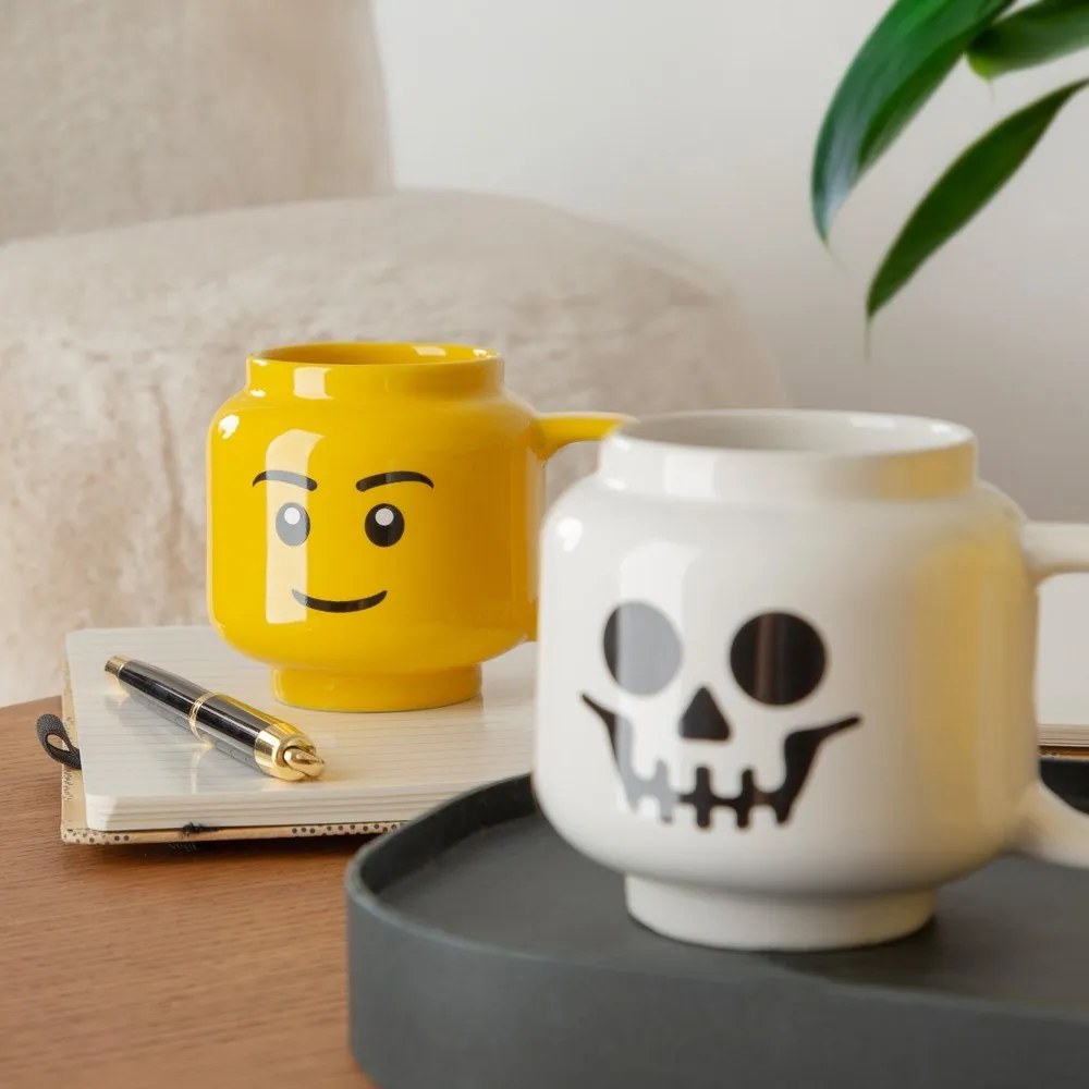 Sárga kerámia gyerek bögre 255 ml Head – LEGO®