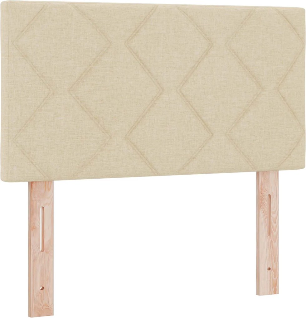 vidaXL Fejtámla Krém 80 cm szövet