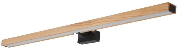 Brilagi-LED fürdőszobai tükörmegvilágítás WOODY MIRROR LED/15W/230V IP44 tölgy/fekete