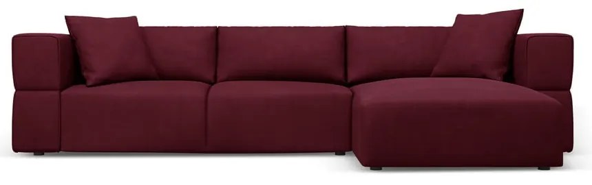 Borvörös sarokkanapé (jobb oldali) Esther – Milo Casa