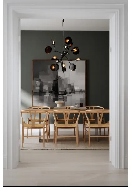 ByRydens 4202080-4002 - Csillár zsinóron TURNO 18xG9/4W/230V