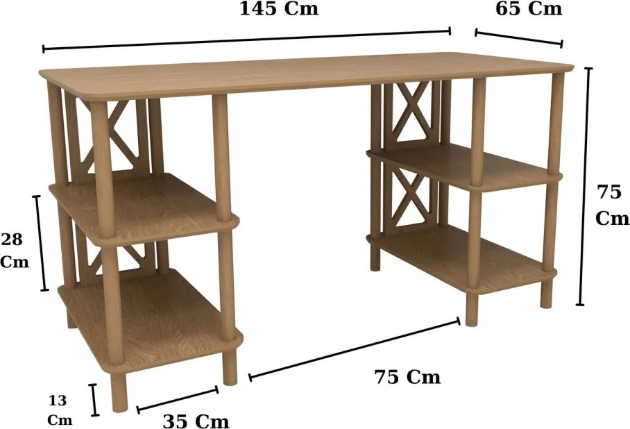 Vista íróasztal, 145 cm