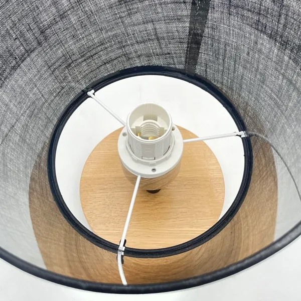 Brilagi - LED  Felületre szerelhető csillár  ANTHONY 1xE14/60W/230V tölgy/fekete