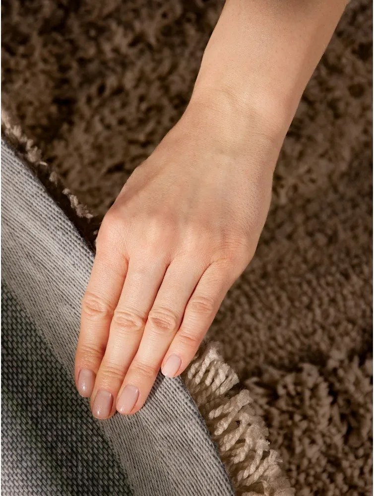 Barna kézi szövésű kerek szőnyeg ø 200 cm Lambeth Jasper – Ted Baker