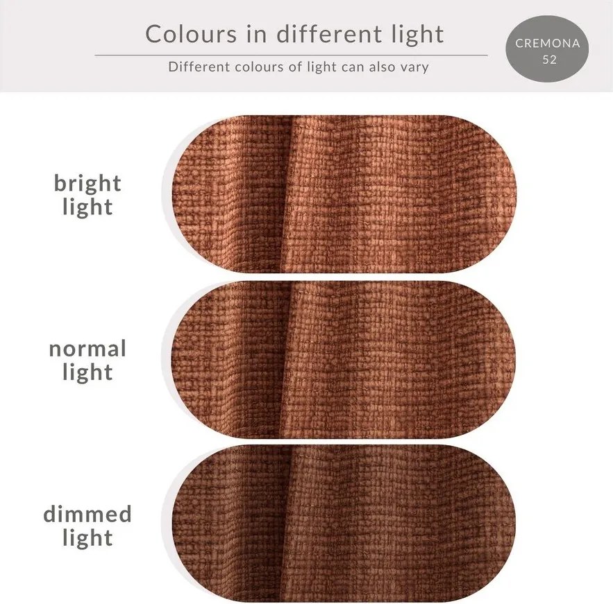 Rézszínű zsenília sarokkanapé (jobb oldali-L alakú) Kirou – Maison de Rêve