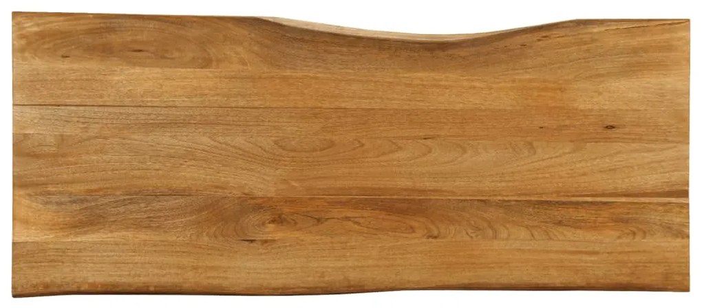 tömör mangófa természetes élű asztallap 140 x 60 x 2,5 cm