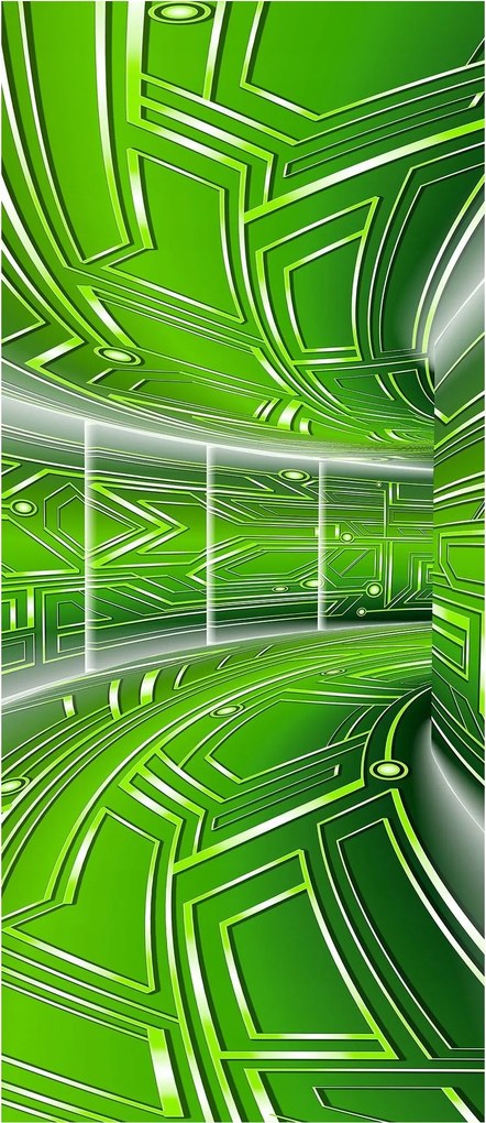 Fotótapéta Geometriai alagút Illúzió Absztrakt Geometria Világos 91x211 +ragasztó