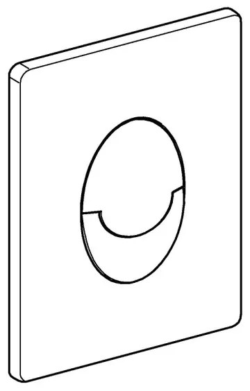 GROHE 38505SH0 - SKATE AIR nyomólap 156 × 197 mm fehér