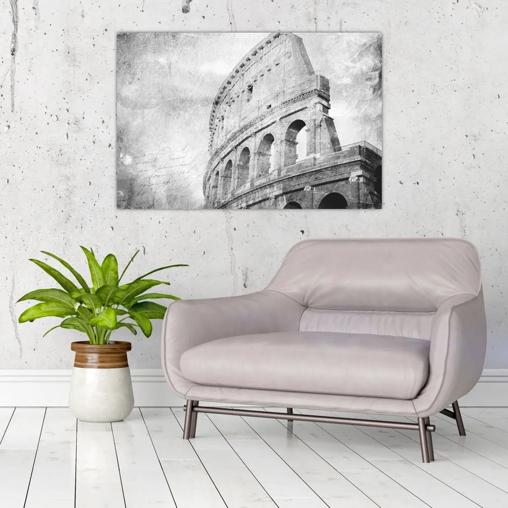 Kép - Vintage képeslap a városról N⁰1 (90x60 cm)