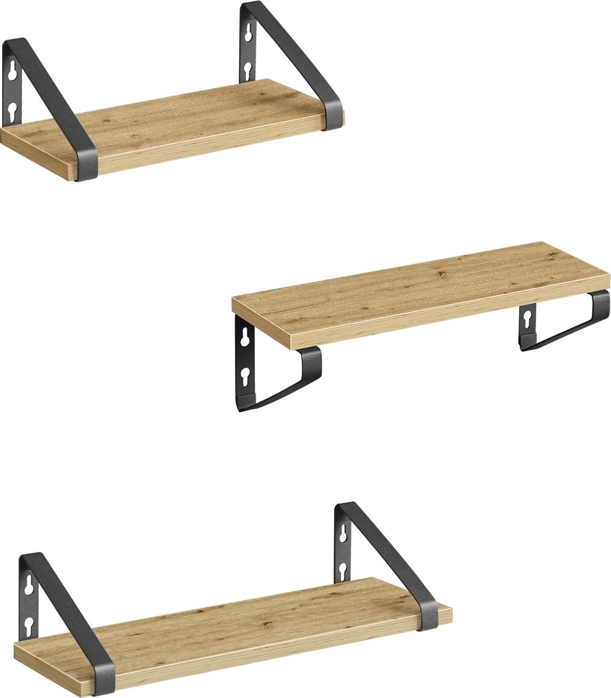 Fali polcok TAYLOR ARTISAN szett 3 db