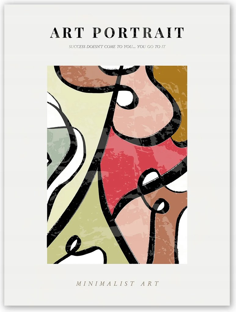 Boho színek absztrakt Poszter B1 100x70cm #T22